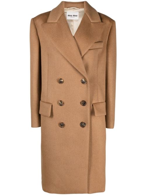 Coat with logo MIU MIU | MS198213OMF0040